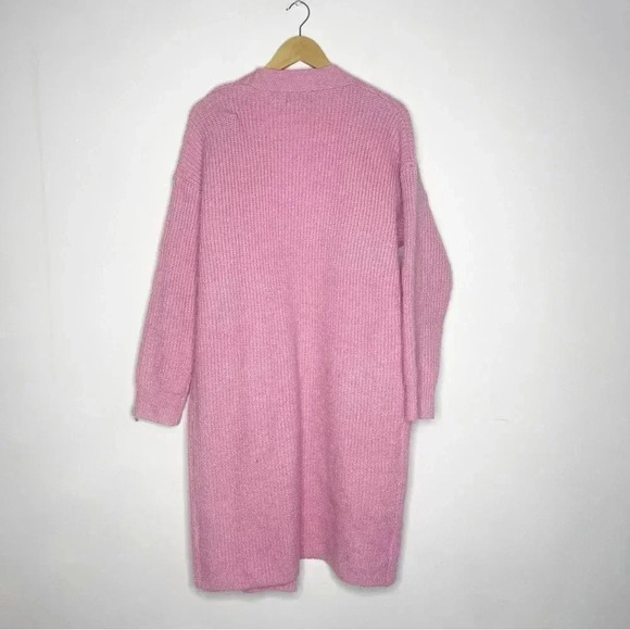 Apparis Pink Duster Joey Cardigan Baby Pink Sweater Pockets Size XS Small - Picture 6 of 6